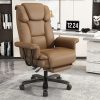 iooHug Big and Tall Office Chair with Footrest, Ergonomic Desk Chair 400 LBS, High Back Reclining Office Chair, Executive Computer Chair for Home Office, Brown