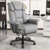iooHug Big and Tall Office Chair with Footrest, Ergonomic Desk Chair 400 LBS, High Back Reclining Office Chair, Executive Computer Chair for Home Office, Gray